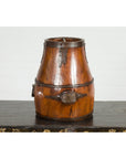 Chinese Qing Dynasty Period 19th Century Pear-Shaped Wooden Grain Basket-10. Asian & Chinese Furniture, Art, Antiques, Vintage Home Décor for sale at FEA Home