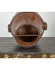 Chinese Qing Dynasty Period 19th Century Pear-Shaped Wooden Grain Basket-13. Asian & Chinese Furniture, Art, Antiques, Vintage Home Décor for sale at FEA Home