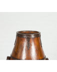 Chinese Qing Dynasty Period 19th Century Pear-Shaped Wooden Grain Basket-3. Asian & Chinese Furniture, Art, Antiques, Vintage Home Décor for sale at FEA Home
