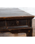 Chinese Qing Dynasty Period Brown Lacquered Coffee Table with Original Finish-18. Asian & Chinese Furniture, Art, Antiques, Vintage Home Décor for sale at FEA Home