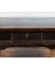 Chinese Qing Dynasty Period Brown Lacquered Coffee Table with Original Finish-7. Asian & Chinese Furniture, Art, Antiques, Vintage Home Décor for sale at FEA Home