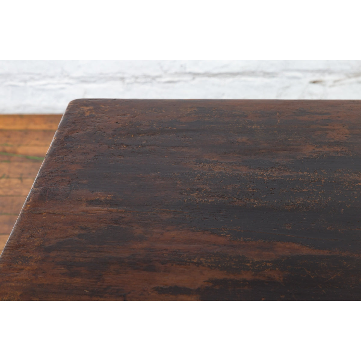 Chinese Qing Dynasty Period Brown Lacquered Coffee Table with Original Finish-9. Asian & Chinese Furniture, Art, Antiques, Vintage Home Décor for sale at FEA Home