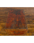 Chinese Qing Dynasty Period Lacquered Leather Trunk with Distressed Patina-10. Asian & Chinese Furniture, Art, Antiques, Vintage Home Décor for sale at FEA Home