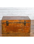 Chinese Qing Dynasty Period Lacquered Leather Trunk with Distressed Patina-18. Asian & Chinese Furniture, Art, Antiques, Vintage Home Décor for sale at FEA Home