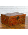Chinese Qing Dynasty Period Lacquered Leather Trunk with Distressed Patina-2. Asian & Chinese Furniture, Art, Antiques, Vintage Home Décor for sale at FEA Home