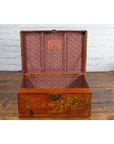 Chinese Qing Dynasty Period Lacquered Leather Trunk with Distressed Patina-8. Asian & Chinese Furniture, Art, Antiques, Vintage Home Décor for sale at FEA Home
