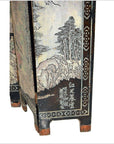 Chinese 6- Panel Ping Feng-10. Asian & Chinese Furniture, Art, Antiques, Vintage Home Décor for sale at FEA Home