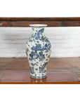 Porcelain Vintage Blue and White Chinese Vase-10. Asian & Chinese Furniture, Art, Antiques, Vintage Home Décor for sale at FEA Home