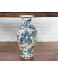 Porcelain Vintage Blue and White Chinese Vase-2. Asian & Chinese Furniture, Art, Antiques, Vintage Home Décor for sale at FEA Home