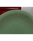 Vintage Dark Green Celadon Ceramic Charger-6. Asian & Chinese Furniture, Art, Antiques, Vintage Home Décor for sale at FEA Home