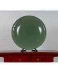 Vintage Dark Green Celadon Ceramic Charger-2. Asian & Chinese Furniture, Art, Antiques, Vintage Home Décor for sale at FEA Home