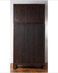 Chinese Vintage Elm Compound Two-Part Wedding Wardrobe with Doors and Drawers-10. Asian & Chinese Furniture, Art, Antiques, Vintage Home Décor for sale at FEA Home