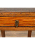 Chinese Vintage Elmwood Lamp Table with Single Drawer and Cracked Ice Shelf-8. Asian & Chinese Furniture, Art, Antiques, Vintage Home Décor for sale at FEA Home
