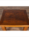 Chinese Vintage Natural Wood Side Table with Square Legs and Contemporary Design-6. Asian & Chinese Furniture, Art, Antiques, Vintage Home Décor for sale at FEA Home