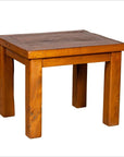 Chinese Vintage Natural Wood Side Table with Square Legs and Contemporary Design-1. Asian & Chinese Furniture, Art, Antiques, Vintage Home Décor for sale at FEA Home