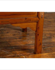 Chinese Vintage Natural Wood Two-Door Cabinet with Floral Décor and Drawers-12. Asian & Chinese Furniture, Art, Antiques, Vintage Home Décor for sale at FEA Home