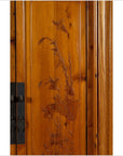 Chinese Vintage Natural Wood Two-Door Cabinet with Floral Décor and Drawers-7. Asian & Chinese Furniture, Art, Antiques, Vintage Home Décor for sale at FEA Home