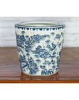 Chinese Vintage Porcelain Cache-Pot Planter with Blue and White Landscape-12. Asian & Chinese Furniture, Art, Antiques, Vintage Home Décor for sale at FEA Home