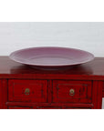 Vintage Purple Ceramic Charger Plate, Two Available-11. Asian & Chinese Furniture, Art, Antiques, Vintage Home Décor for sale at FEA Home