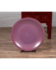 Vintage Purple Ceramic Charger Plate, Two Available-3. Asian & Chinese Furniture, Art, Antiques, Vintage Home Décor for sale at FEA Home