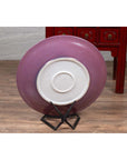 Vintage Purple Ceramic Charger Plate, Two Available-9. Asian & Chinese Furniture, Art, Antiques, Vintage Home Décor for sale at FEA Home