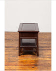 Chinese Vintage Rosewood Low Side Table with Two Drawers and Shelf-17. Asian & Chinese Furniture, Art, Antiques, Vintage Home Décor for sale at FEA Home