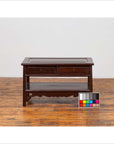 Chinese Vintage Rosewood Low Side Table with Two Drawers and Shelf-4. Asian & Chinese Furniture, Art, Antiques, Vintage Home Décor for sale at FEA Home