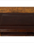 Chinese Vintage Rosewood Low Side Table with Two Drawers and Shelf-6. Asian & Chinese Furniture, Art, Antiques, Vintage Home Décor for sale at FEA Home