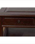 Chinese Vintage Rosewood Low Side Table with Two Drawers and Shelf-7. Asian & Chinese Furniture, Art, Antiques, Vintage Home Décor for sale at FEA Home