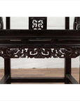 Chinese Wedding Chair with Curvy Pierced Splat, Serpentine Arms and Dark Patina-14. Asian & Chinese Furniture, Art, Antiques, Vintage Home Décor for sale at FEA Home