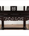 Chinese Wedding Chair with Curvy Pierced Splat, Serpentine Arms and Dark Patina-14. Asian & Chinese Furniture, Art, Antiques, Vintage Home Décor for sale at FEA Home