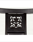 Chinese Wedding Chair with Curvy Pierced Splat, Serpentine Arms and Dark Patina-8. Asian & Chinese Furniture, Art, Antiques, Vintage Home Décor for sale at FEA Home