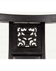Chinese Wedding Chair with Curvy Pierced Splat, Serpentine Arms and Dark Patina-8. Asian & Chinese Furniture, Art, Antiques, Vintage Home Décor for sale at FEA Home