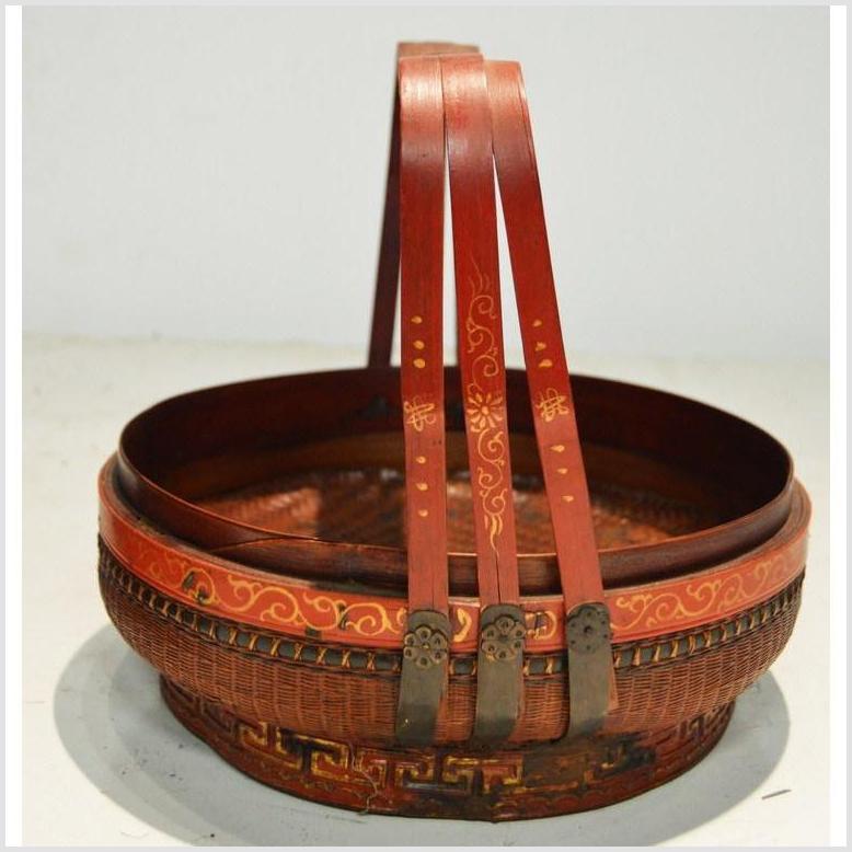 Chinese Woven Basket-4. Asian & Chinese Furniture, Art, Antiques, Vintage Home Décor for sale at FEA Home