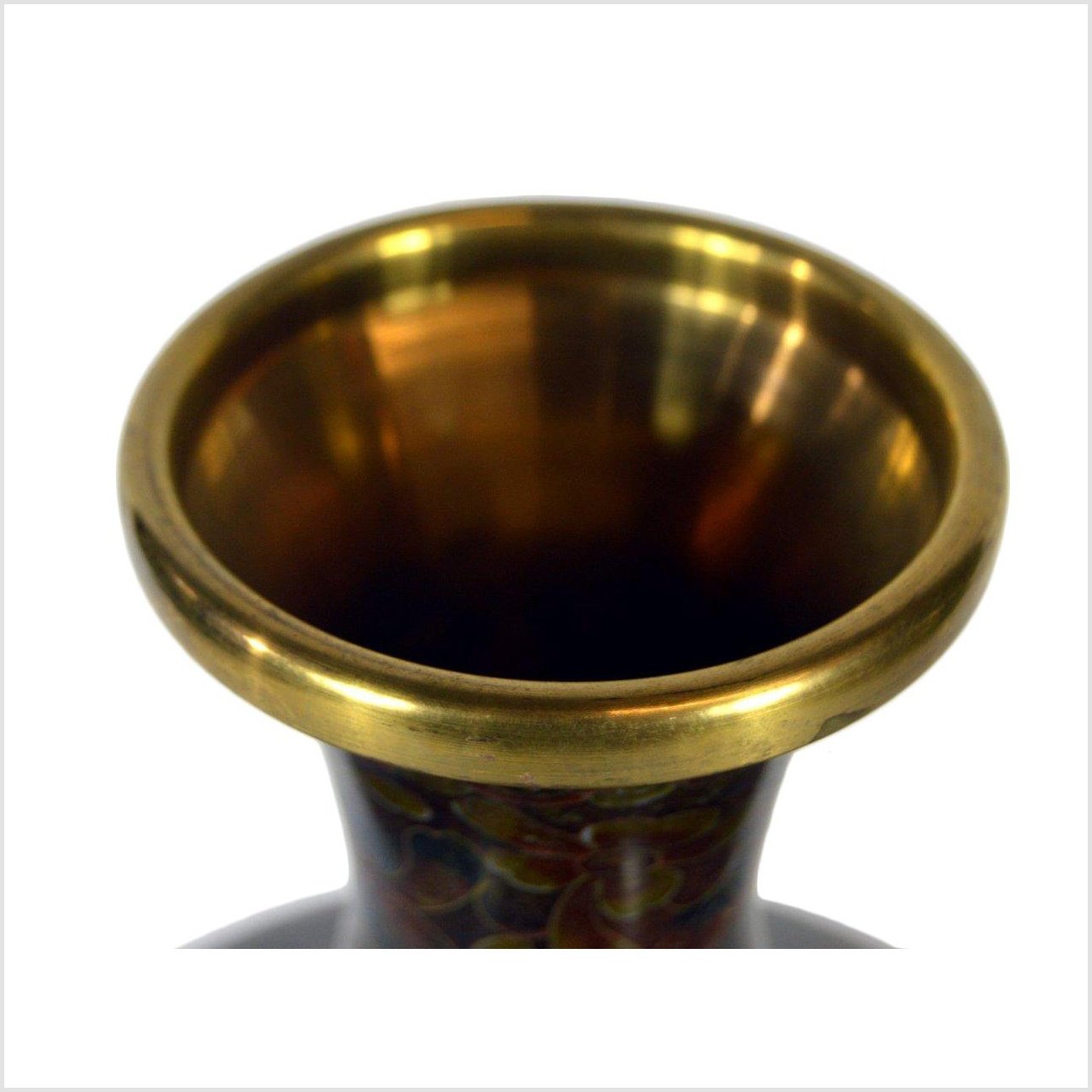 Cloisonne Brown Vase-7. Asian & Chinese Furniture, Art, Antiques, Vintage Home Décor for sale at FEA Home