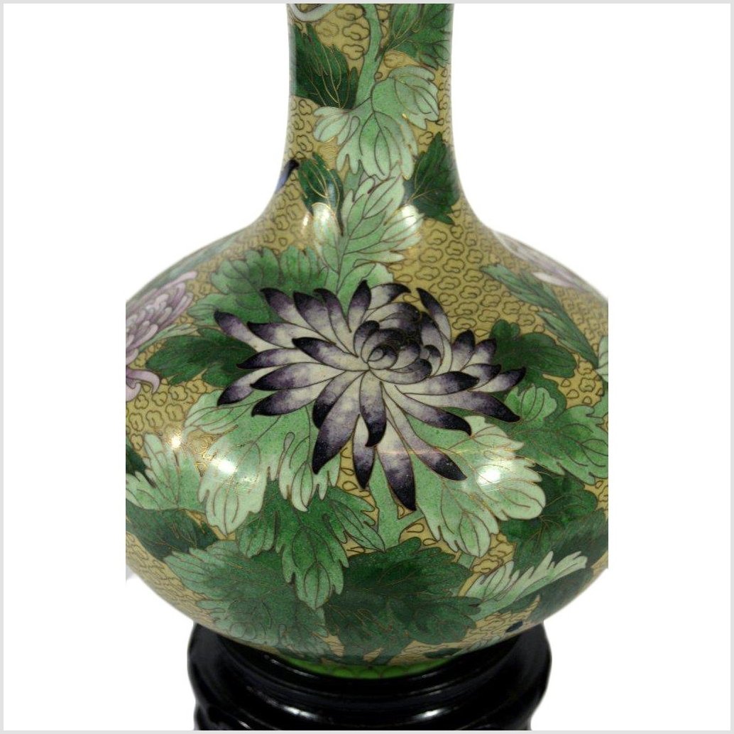 Cloisonne Green Vase-3. Asian & Chinese Furniture, Art, Antiques, Vintage Home Décor for sale at FEA Home