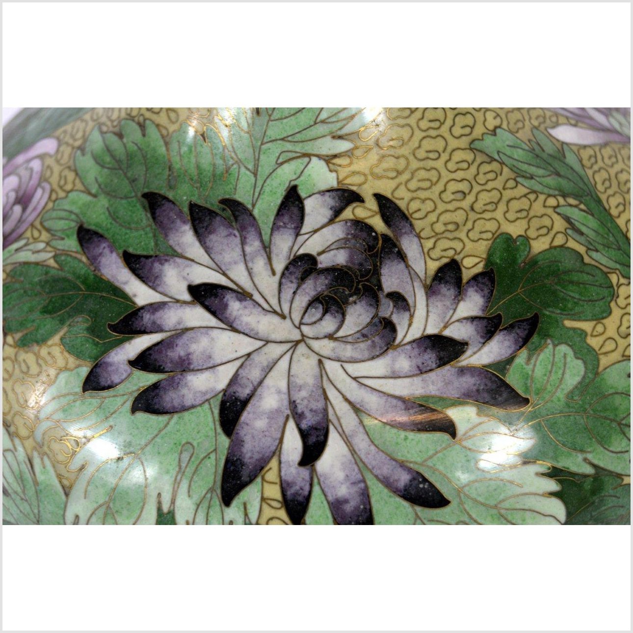 Cloisonne Green Vase-4. Asian & Chinese Furniture, Art, Antiques, Vintage Home Décor for sale at FEA Home