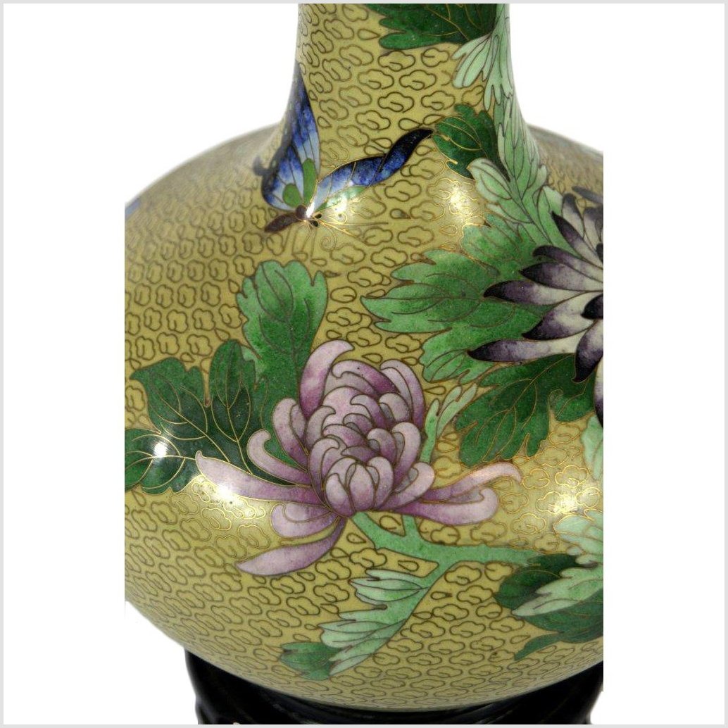Cloisonne Green Vase-5. Asian & Chinese Furniture, Art, Antiques, Vintage Home Décor for sale at FEA Home