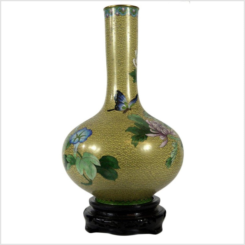 Cloisonne Green Vase-6. Asian & Chinese Furniture, Art, Antiques, Vintage Home Décor for sale at FEA Home