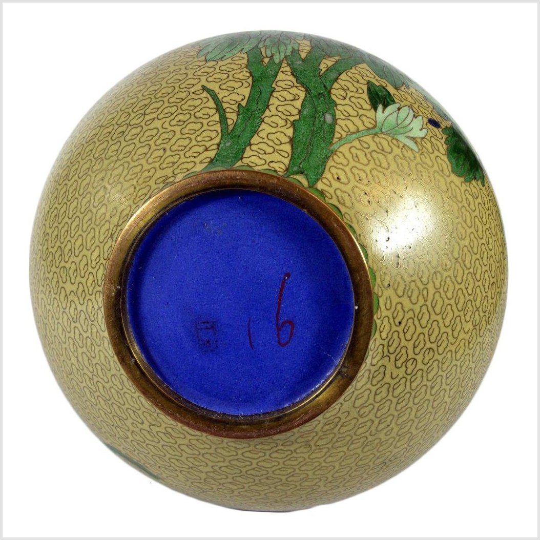 Cloisonne Green Vase-7. Asian & Chinese Furniture, Art, Antiques, Vintage Home Décor for sale at FEA Home