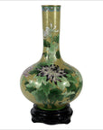 Cloisonne Green Vase-1. Asian & Chinese Furniture, Art, Antiques, Vintage Home Décor for sale at FEA Home