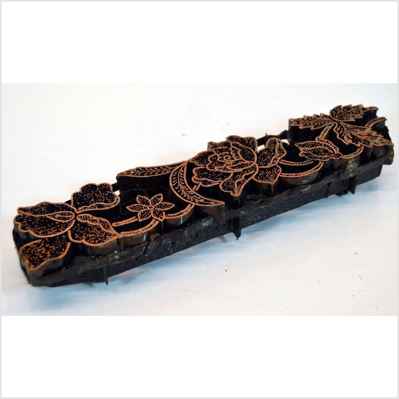 Copper Batik Ink Block-6. Asian & Chinese Furniture, Art, Antiques, Vintage Home Décor for sale at FEA Home