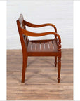 Early 20th Century Captain's Chair from Bali with Slatted Wood-11. Asian & Chinese Furniture, Art, Antiques, Vintage Home Décor for sale at FEA Home