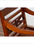 Early 20th Century Captain's Chair from Bali with Slatted Wood-12. Asian & Chinese Furniture, Art, Antiques, Vintage Home Décor for sale at FEA Home