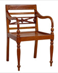 Early 20th Century Captain's Chair from Bali with Slatted Wood-1. Asian & Chinese Furniture, Art, Antiques, Vintage Home Décor for sale at FEA Home