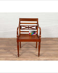 Early 20th Century Captain's Chair from Bali with Slatted Wood-4. Asian & Chinese Furniture, Art, Antiques, Vintage Home Décor for sale at FEA Home