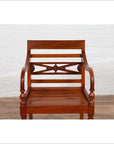 Early 20th Century Captain's Chair from Bali with Slatted Wood-5. Asian & Chinese Furniture, Art, Antiques, Vintage Home Décor for sale at FEA Home