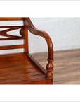 Early 20th Century Captain's Chair from Bali with Slatted Wood-7. Asian & Chinese Furniture, Art, Antiques, Vintage Home Décor for sale at FEA Home