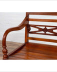 Early 20th Century Captain's Chair from Bali with Slatted Wood-8. Asian & Chinese Furniture, Art, Antiques, Vintage Home Décor for sale at FEA Home