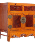 Early 20th Century Chinese Cabinet Made of Elm and Burl Wood with Carved Skirt-2. Asian & Chinese Furniture, Art, Antiques, Vintage Home Décor for sale at FEA Home